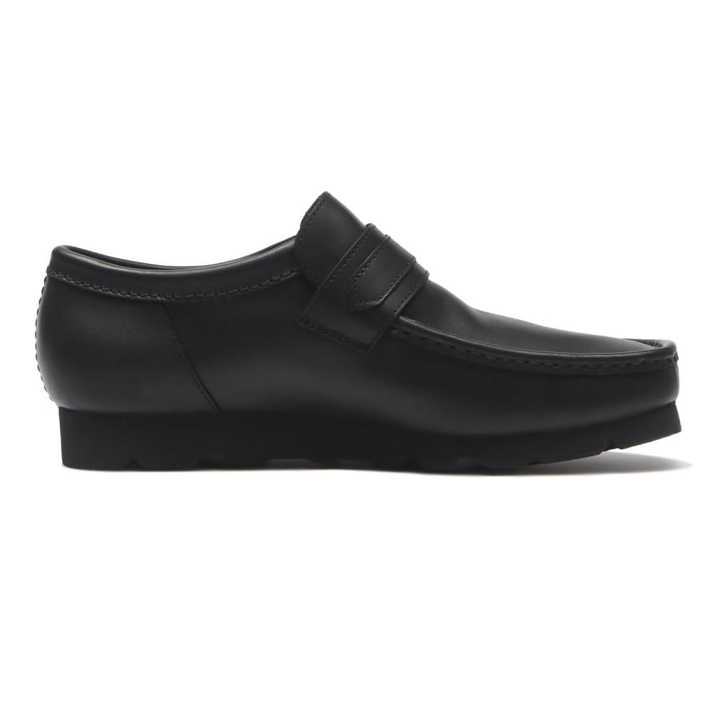 Clarks Wallaloafergtx 26186774 Blk Black Lea