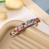 Floral Korean Style Acetate Hair Clip for Women