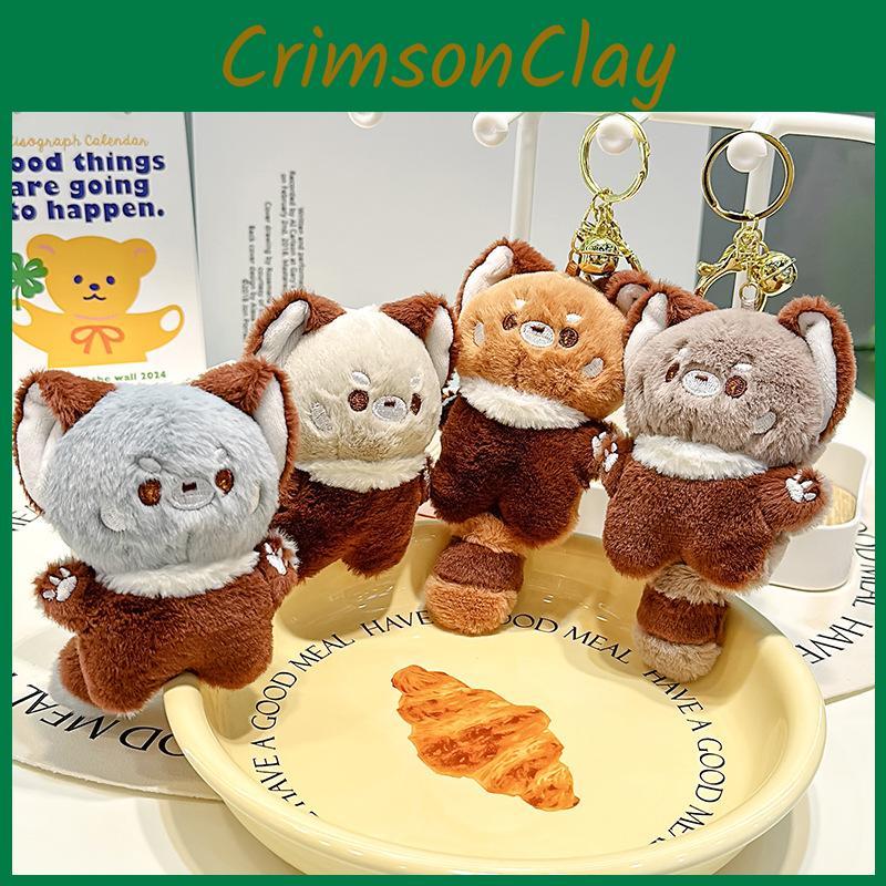 And Colorful Cute Jinnew Plush Panda Keychain Fun Cartoon Animal Keyring Accessory