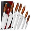 WILDMOK Professional 7-Piece Chef Knife Set for Home Commercial Kitchen German Steel Kitchen Knife with Sharp Blades