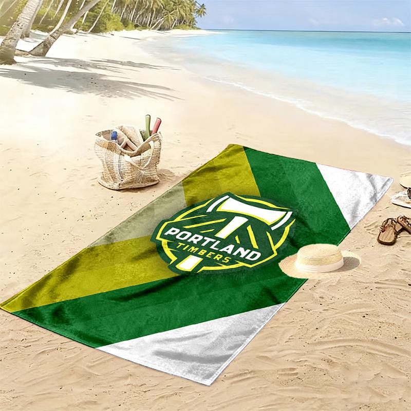 Portland Timbers Print Beach Towel, Large Soft Quick Dry Towel for Beach Camping Swimming