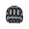 MLB FW22 Pattern Embroidered Crew Neck Pullover Long Sleeve Sweatshirt Unisex sweatshirt Black 3AMTY0124-50BKS