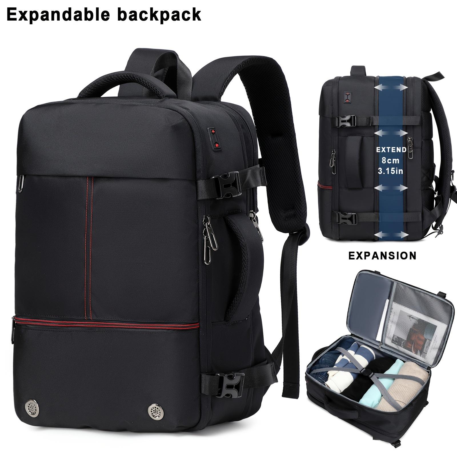 Expandable Large Capacity Backpack Computer Bag Men S Business Backpack Travel Bag Commuter