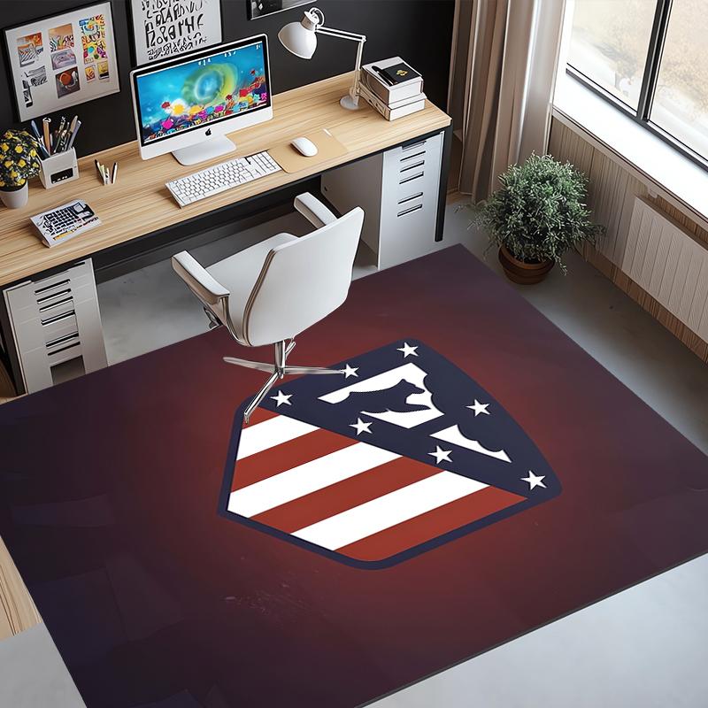 Football Club Pattern Rug, Indoor/Outdoor Mat, for Picnic, Gameroom, Bedroom, Office, Living Room, Home Decor Carpet, Birthday Gift