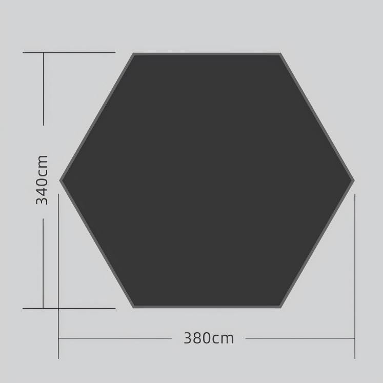Vidalido Tent Hexagonal Ground Waterproof Includes Storage Bag Ridge Exclusive Large Dome Tent Main Dedicated Ground Mountain Picnic Waterproof Sheet,
