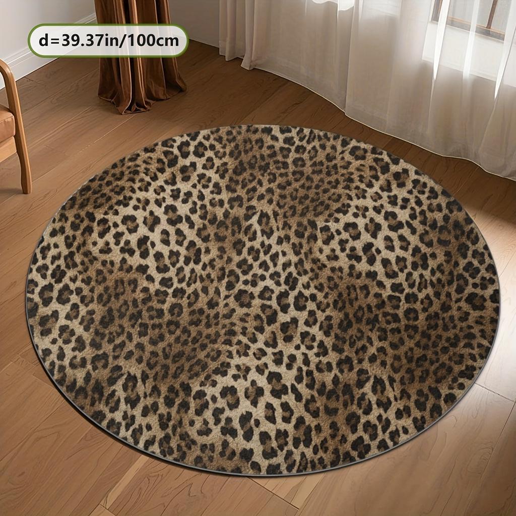 Gouden Luipaardprint Vloermat - Creatief Dierenontwerp Vloerkleed - Binnen Huisdecoratie Slaapkamer Woonkamer Café Entree Vloerkleed
