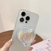 Creative Heart Laser Phone Grip: Japanese-Korean Style Airbag Holder with Telescopic Ring