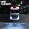 Huina 1/18 Rc Cement Pump Truck Lights 11 Channel Semi-Alloy Remote Control Engineering Electric Rotary Truck Kids Toys Gifts