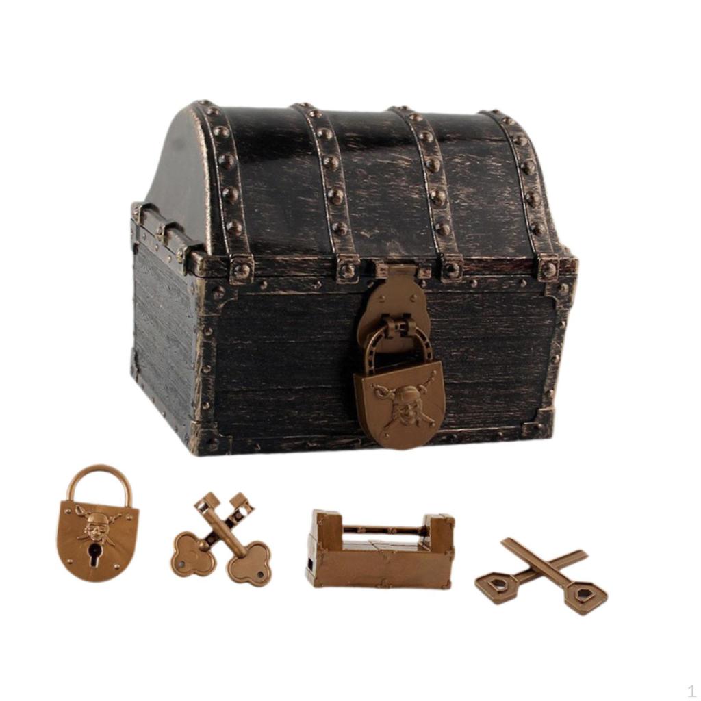 Chest, Toy, Pirate Decoration, Water Pool Game, Multifunction, Accessories, Jewelry Box, Box for