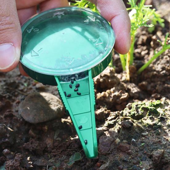 Seeds Sowing Kit Dispenser, Handheld Garden Seeder Sower with 5 Dial Settings, Ergonomic Plastic Dispenser Tool Dibber, Plant Labels, for Small