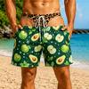 2026 Funny 3D Hairy Butt Print Men’s Beach Shorts Elastic Drawstring Novelty Swim Trunks Quick Dry Pool Party Vacation