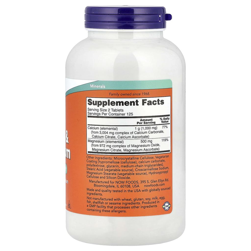 Calcium & Magnesium, 250 Tablets
