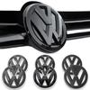 2PCS New bright/matt black Car Front Grill/Rear label logo Trunk Emblem Lid Covers Sticker For VW GOLF 5 GOLF 6 Auto Accessories Hp9