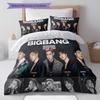 BIGBANG Pattern Bedding,Quilt Set Quilt Cover Pillowcase Home Birthday Gift(1 * Duvet Cover + 2 * Pillowcase, Without Core)