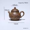 190ml Yixing Handmade Purple Clay Teapot Chinese Household Beauty Tea Pot Hand-carved Flowers Kettle Tradition Zisha Tea Set