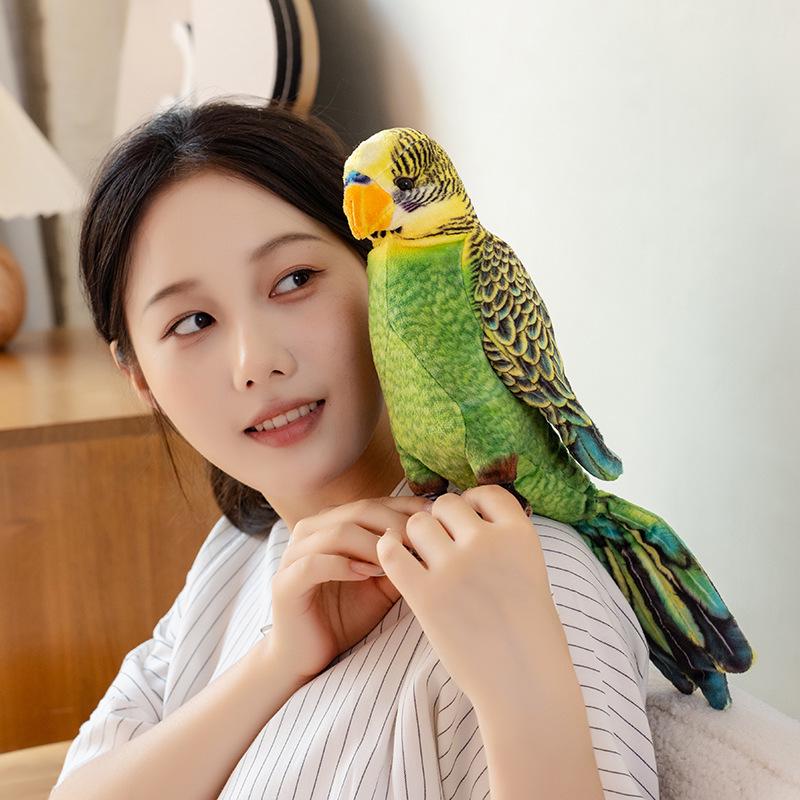 Macaw Plush Toy: Small Bird Ornament & Zoo Souvenir for Kids
