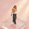 Orange Top Hand-Painted Resin Figurine Sunglasses Walking Woman Phone