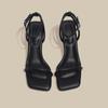 Fashion 2025 Summer Women's Roman Sandals Open Toe Office and Career Fashion Buckle Strap Outdoor New Solid Best Seller Heeled Sandals