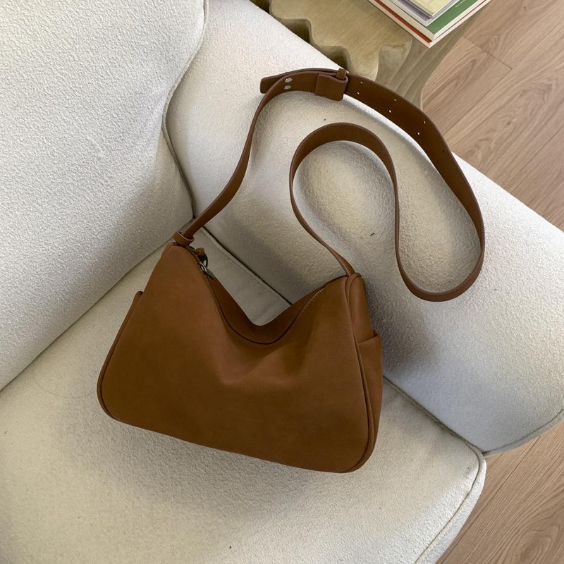 Retro und einfache Unterarm-Knödeltasche für den Pendelverkehr, Einzel-Schulter-Hand-Crossbody-Tasche