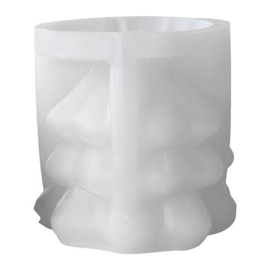 Christmas Tree Silicone Mold Handmade Aroma Candle Soap Resin Polymer Clay Mold Reusable DIY Holiday Craft Supplies