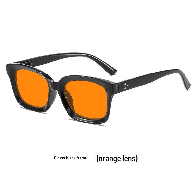 Unisex Large Frame Night Vision Anti-Blue Light Glasses with Spring Hinges