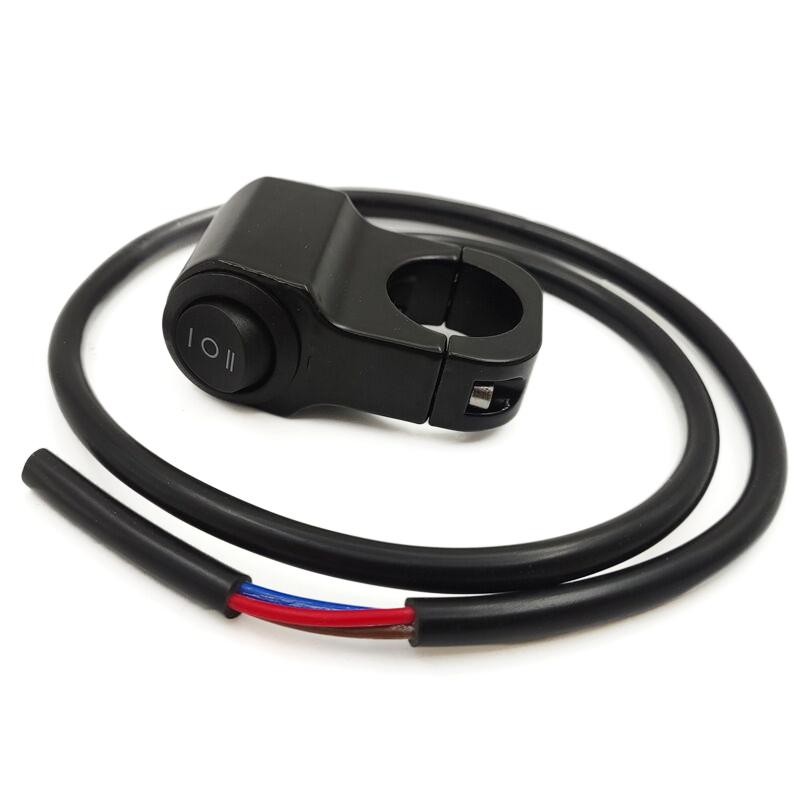 Aluminiumlegierung Motorrad Lenker Scheinwerfer Schalter Drei-Positionen Wasserdichter Schalter 12V Nebelscheinwerfer Retro Schalter