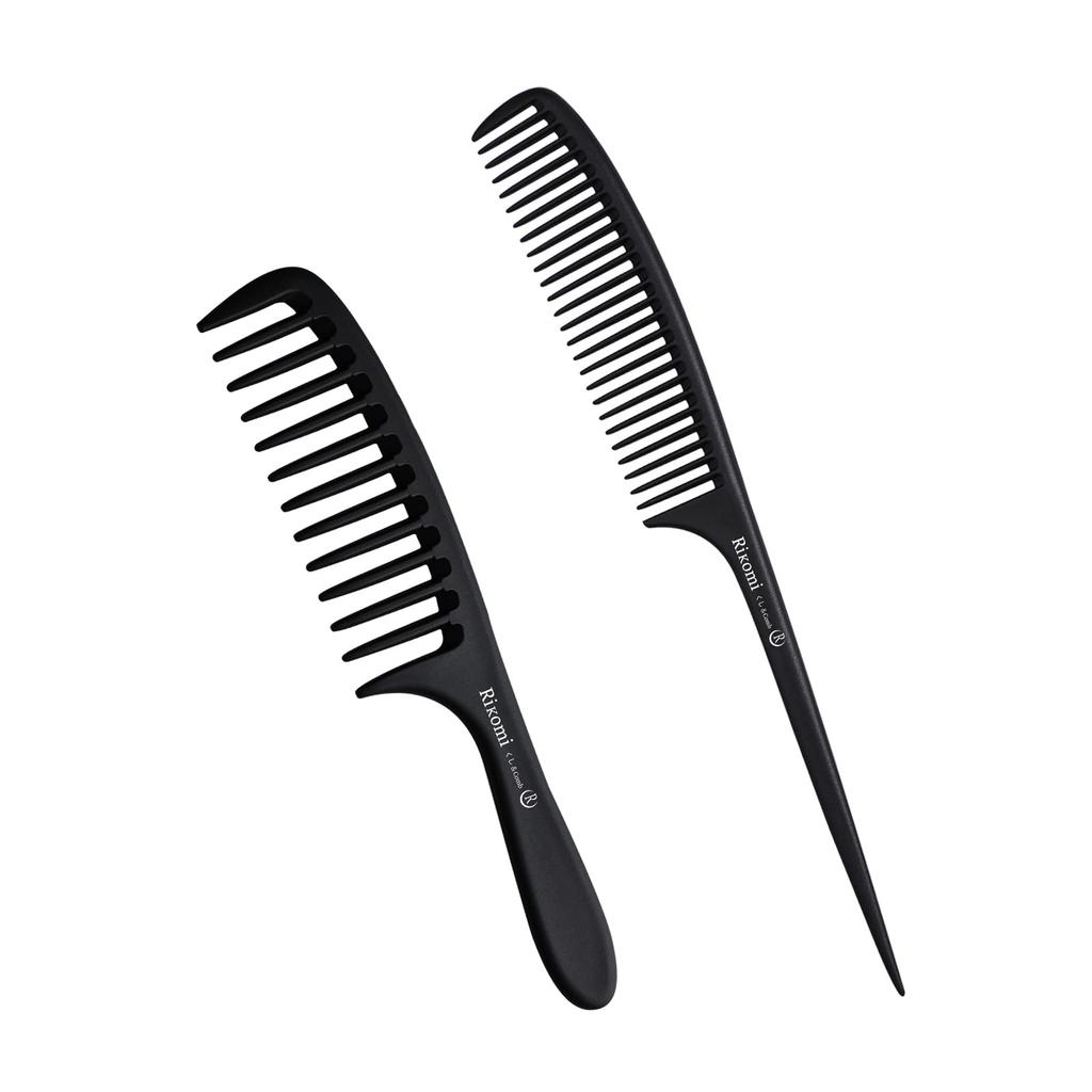 Rikomi Coarse Treatment Popular Set Comb, Comb, Men's Comb, Hairdresser's Comb, Comb, Setto-A1