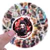 55Pcs Cartoon Demon Slayer Stickers DIY Stickers Scrapbooking Phone Luggage Skateboard Waterproof Decals