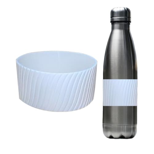 

Silicone Cup Sleeve, Silicone Glass Cup Cover, Insulated Cover, Thermos Cup Cover, 8cm Diameter, Vertical Pattern Silicone Cup Cover, Reusable Cup Sle