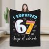 Six Seven Ice Cream Drip Meme 67 Blanket Quality Warm  Bedding Throws Winter Child Couch Chair Sofa Bed Novelty Bedspread