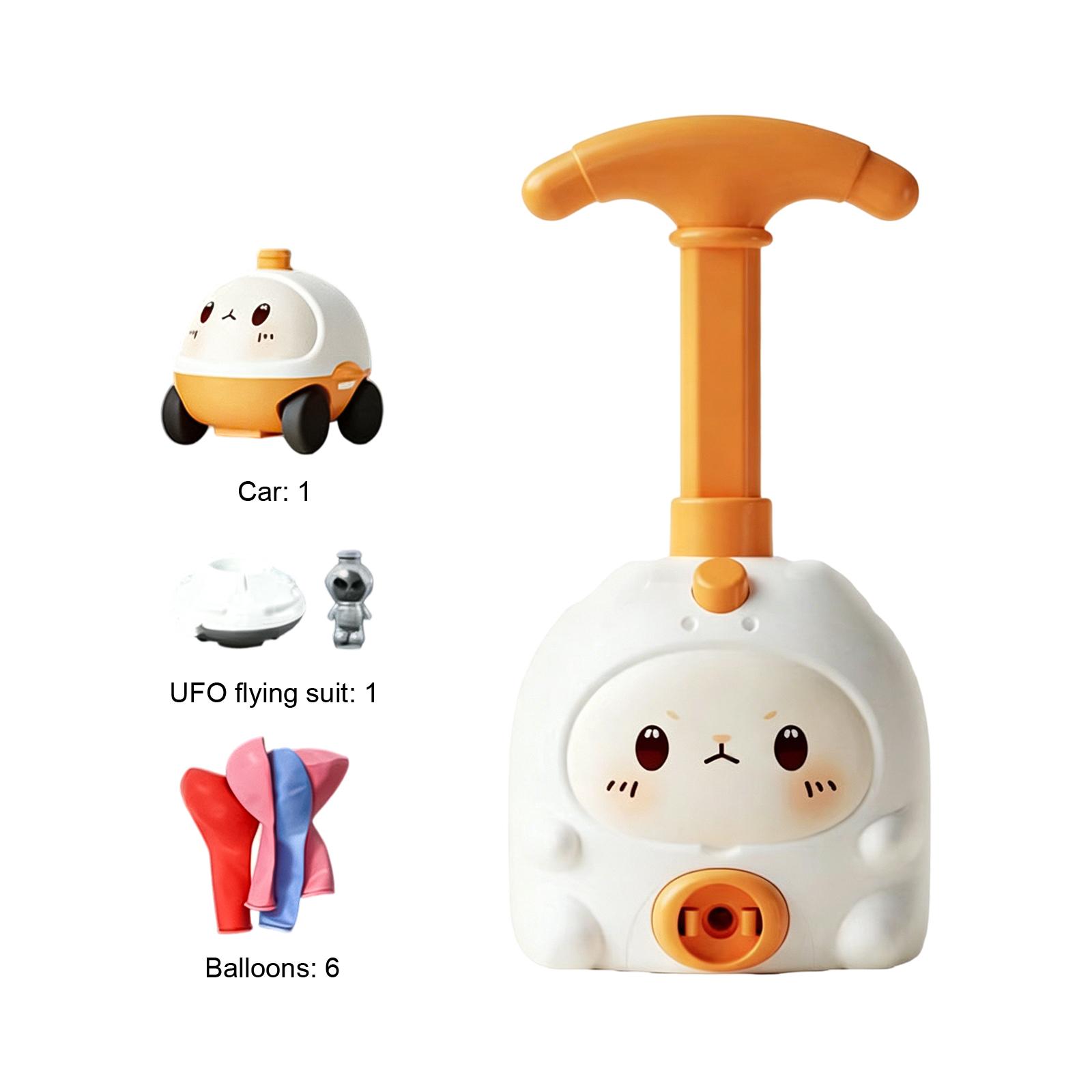 

Cute Animal Inflation Powered Car Toy Set, Interactive Launching Game For Kids One Size