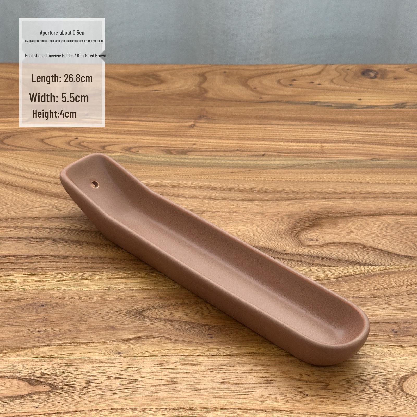 

Elegant Ceramic Boat-Shaped Incense Holder for Coil Incense – High-End Sandalwood Plate with Large Hole for Enhanced Burning Experience