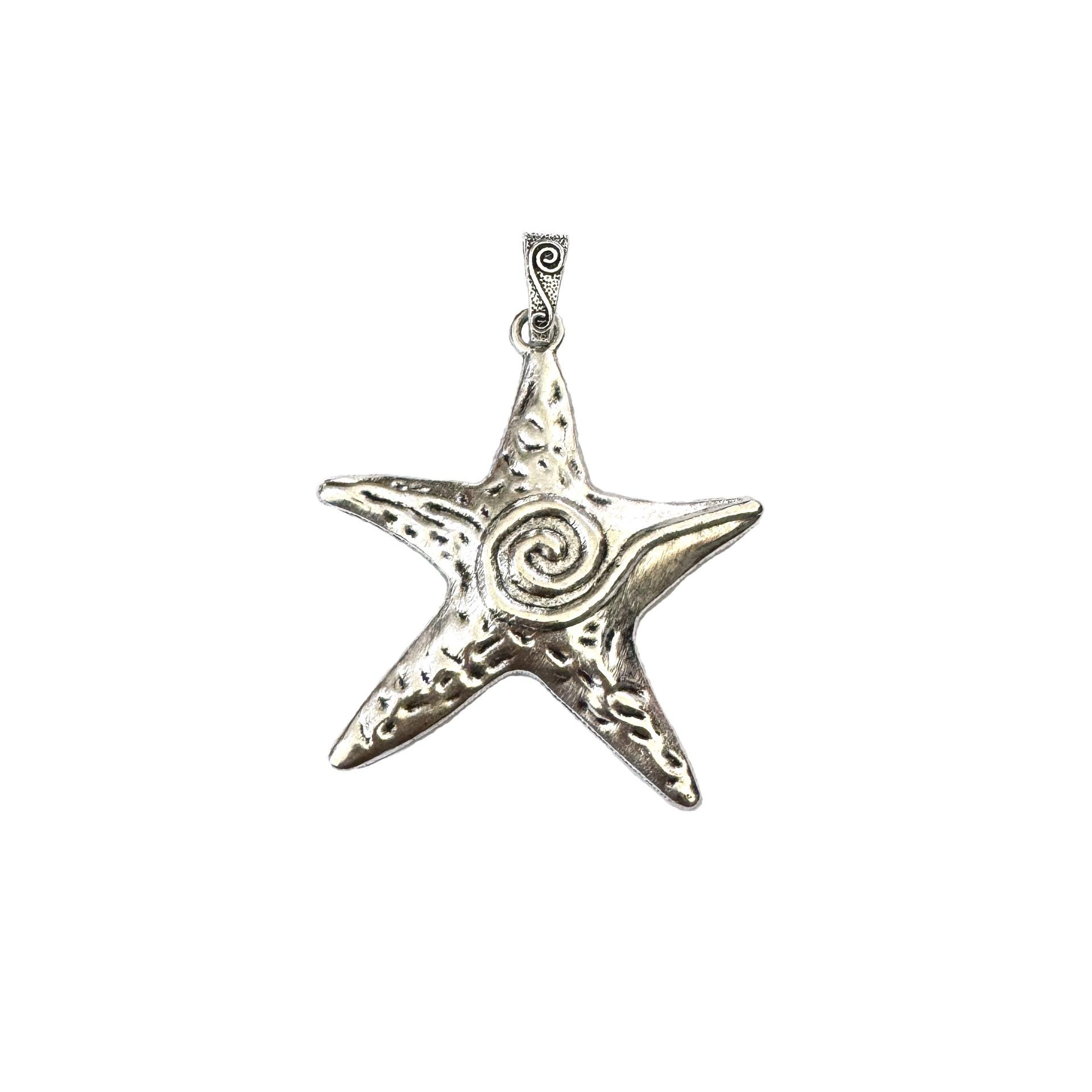 

Retro Punk Silver Color Starfish Pendant Necklace Keychain for Women Men Y2k Spicy Girl Clavicle Chain Jewelry Accessories Gifts