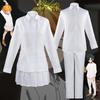 Neverland The Promised Ray Norman Emma Cosplay Costume White Top Skirt Pants Set