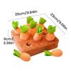 Carrot Garden Dog Toy Non-Slip Interactive Plush Puzzle Toys Feed Games Enrichment Puzzle For Home Dorm Travel Living Room