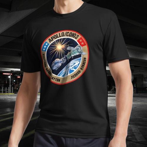 Apollo Soyuz mission ( ASTP ) Logo Active T-Shirt Mens Womens Tees Top Funny Size S to 5XL 3XL