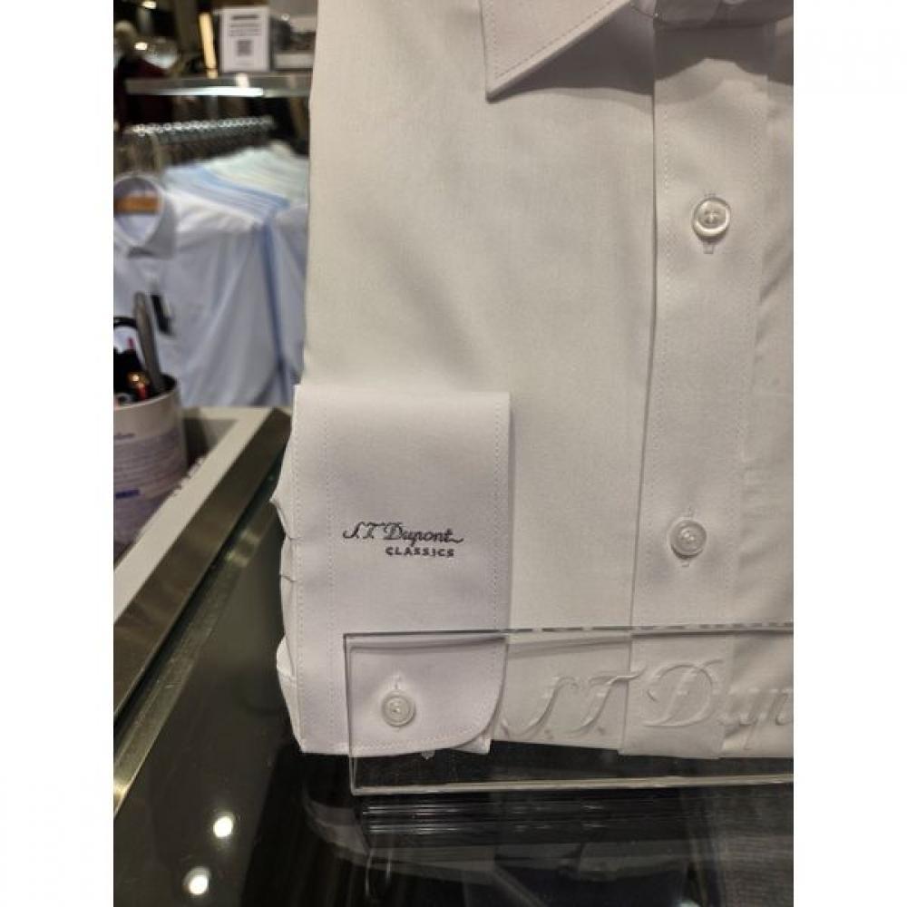 S.t. Dupont Stretch Basic Fit White Shirt Se6sm12ls703swh