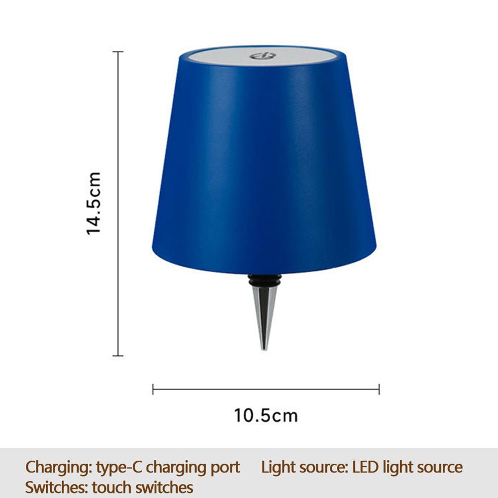 Wireless Bottle Lamp Touch Control LED Wine Bottle Base Rechargeable Vases Led Light Bar Dining Mushroom Lamp Home Room Decor