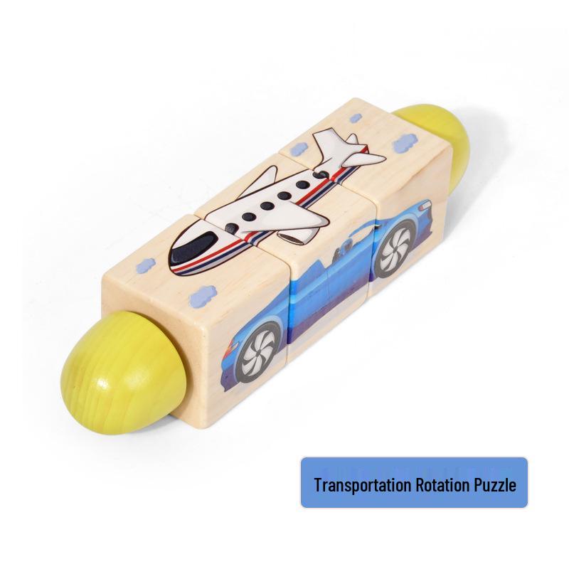 

Wooden Infant Grasping Puzzle Blocks: Animals & People Shape Matching Toy for Cognitive Development (1-3 Years)