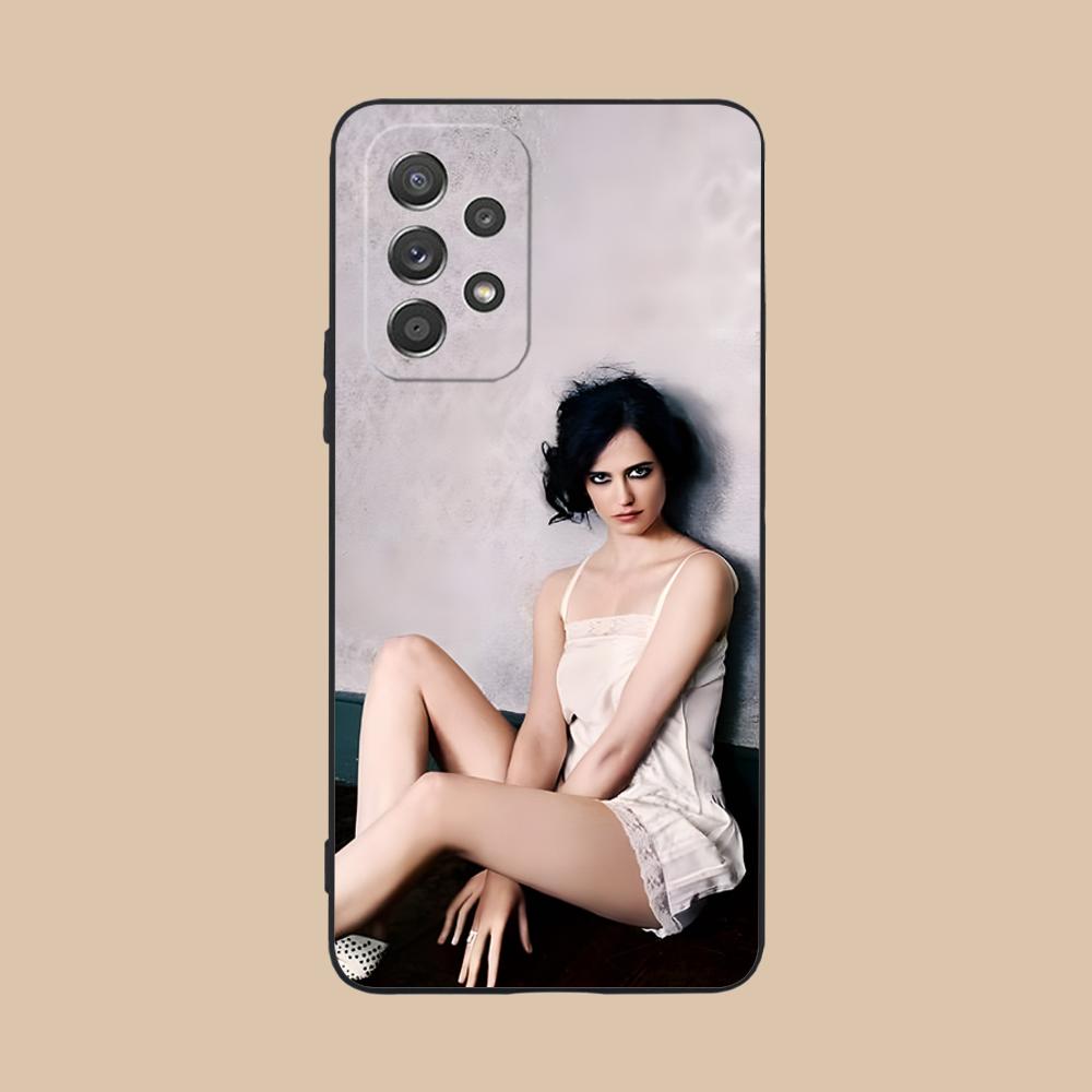 Eva Green Matte TPU Mobile Phone Case for Samsung Galaxy A56 55 54 53 52 51 36 35 34 23 16 15 5G Colorful Cover