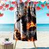 Horseman of Hell Print Beach Towel, Large Soft Quick Dry Towel for Beach Camping Swimming