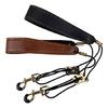 Saxophone Neck Strap Slings Soft PU Leather Neck Strap Adjustable Comfortable Saxophone Strap Saxophone Accessories