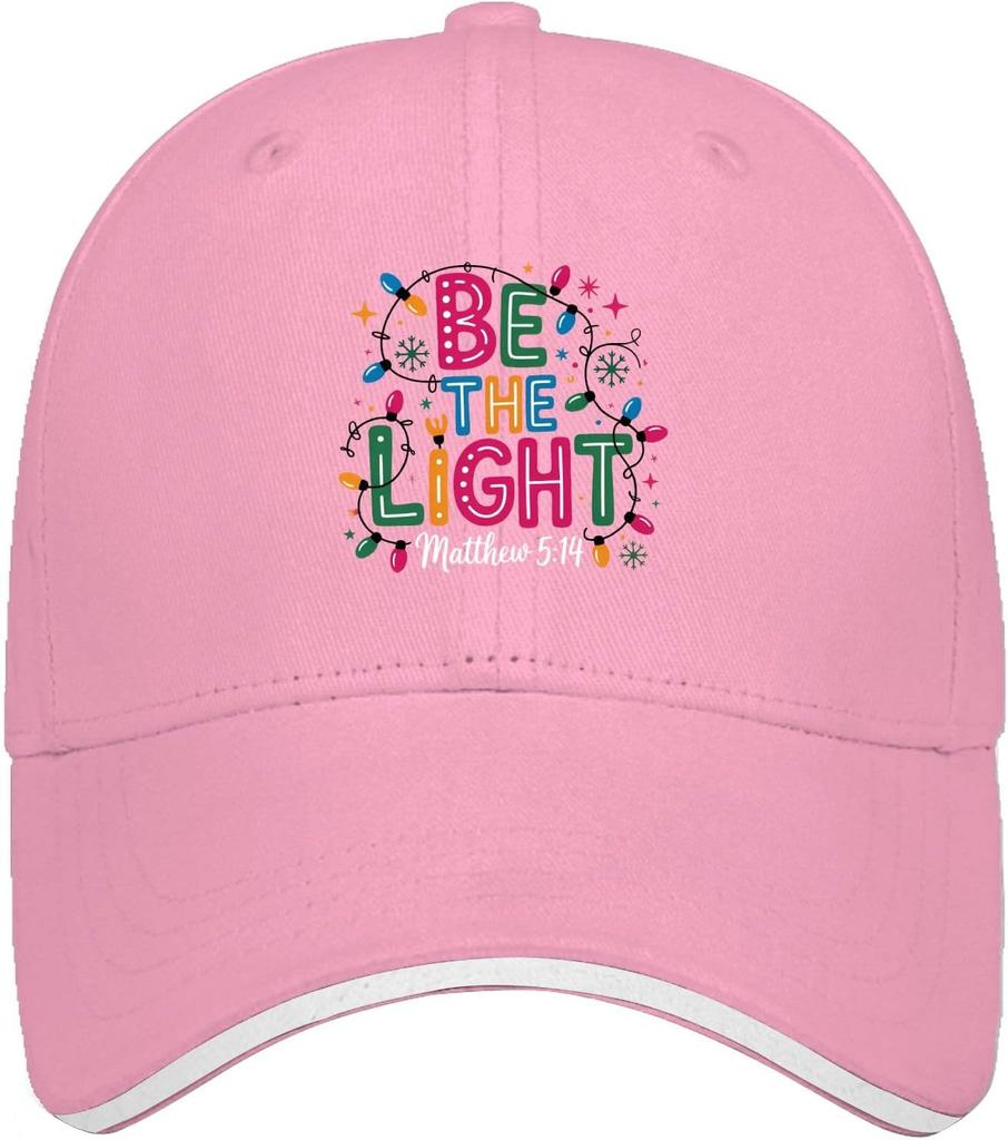 Be The Light Matthew 5 14 Christian Baseball Cap Polyester Adjustable Casual Outdoor Hat Unisex Adult