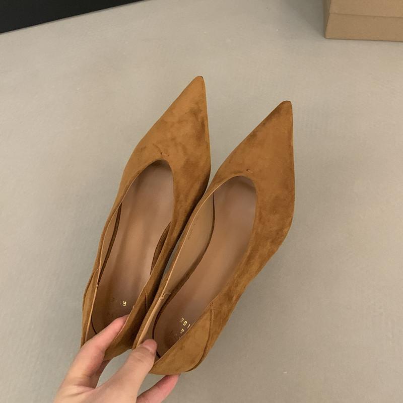 Móda Bailamos Dámské ploché boty Módní špičaté Mělké Nazouvací Dámské společenské Baleríny Plochý podpatek Dámské Ležérní Mary Jane boty