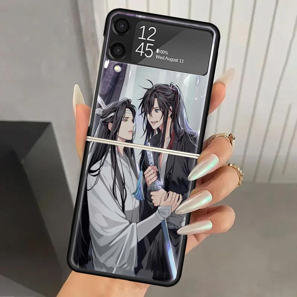 Anime Mo Dao Zu Shi Hard PC Phone Case For Samsung Galaxy Z Flip 7 6 5 4 3 Black ZFlip7 ZFlip6 Flip5 Flip4 Flip3 5G Print Cover