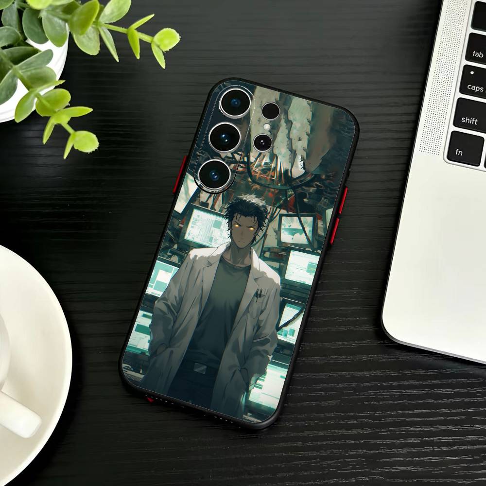 STEINS GATE F-Rintaro O-Okabe Phone Case For Samsung S26,S25,S24,S23,S22,S21,S20,S30,Ultra,Plus,Fe,Note,5G Black Cover