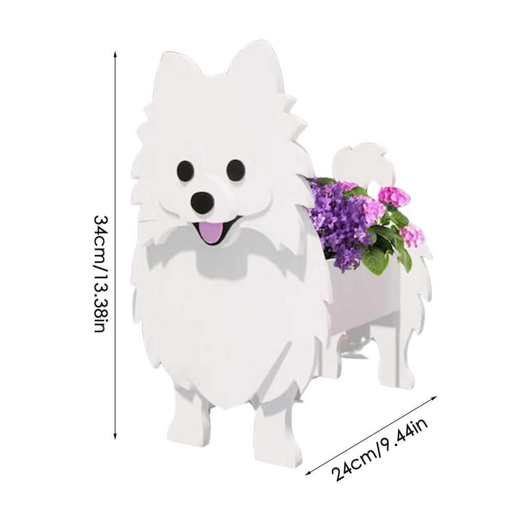 Niedliche Tierform Blumentopf PVC Haustier Hund Topfpflanze Garten Hof Dekoration Pflanzenbehälter Halter Für Außen Innen Pflanzen