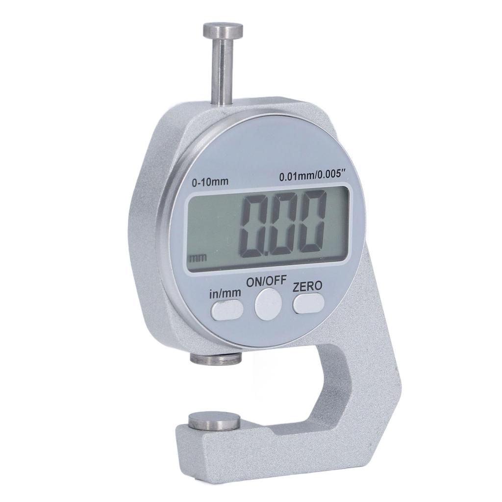Digital Thickness Gauge 0 To 10mm Auto Power Off System Conversion Button Electronic Thickness Meter