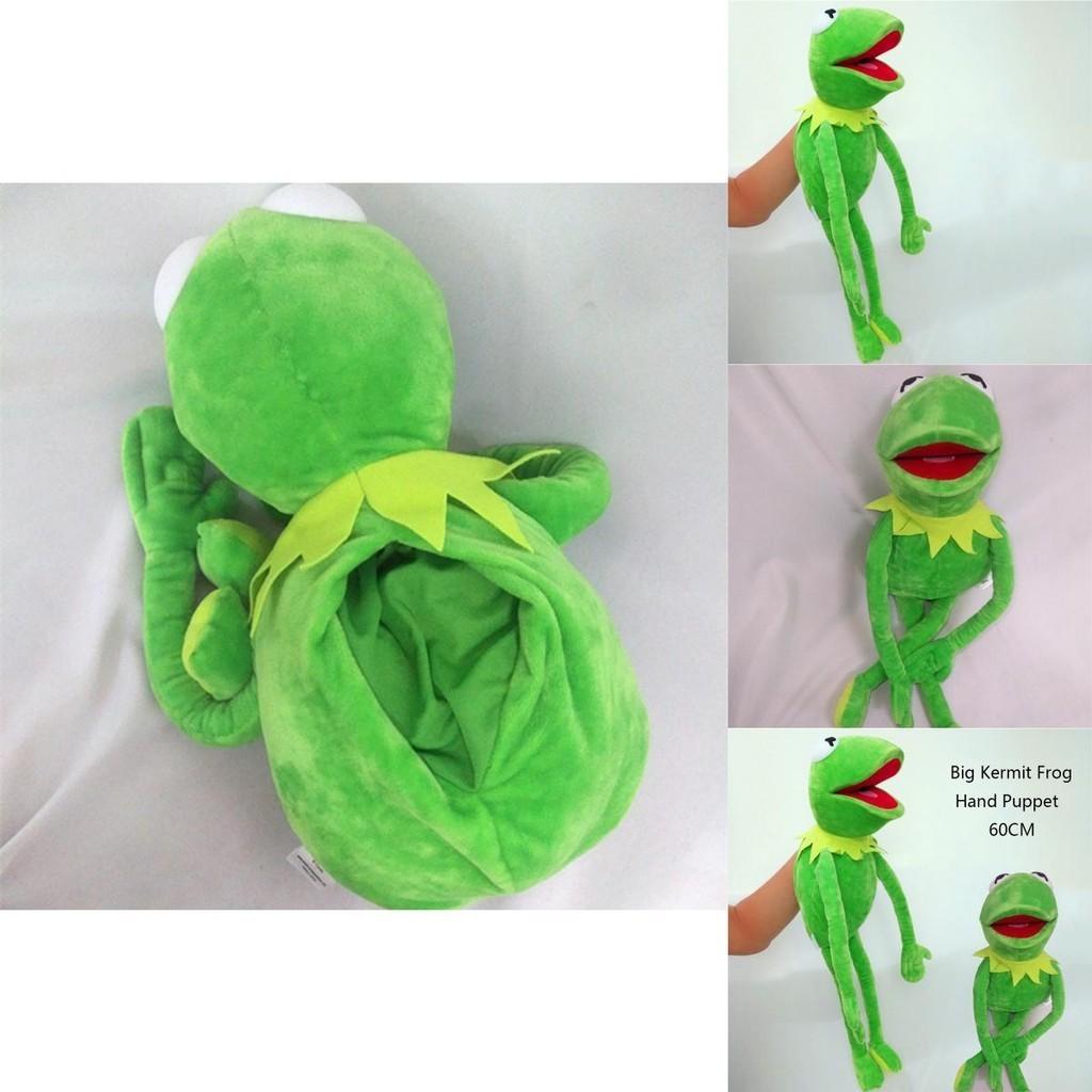 Urocza 60cm Żaba Kermit Duża Lalka Pacynka Na Całe Ciało Miękka Pluszowa Zabawka Dla Dzieci