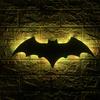ZK50 Modern Cool Bat LED Wall Lamp Interior Decoration Background Wall Night Light USB Plug-in Remote Control Cable 2 Meters
